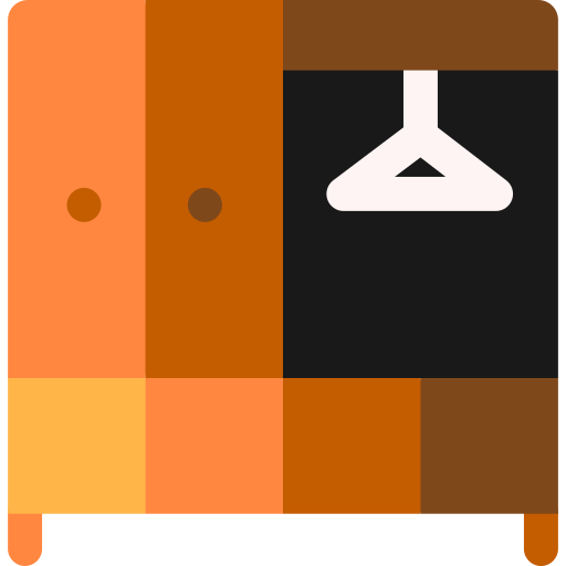 クローゼット Basic Rounded Flat icon