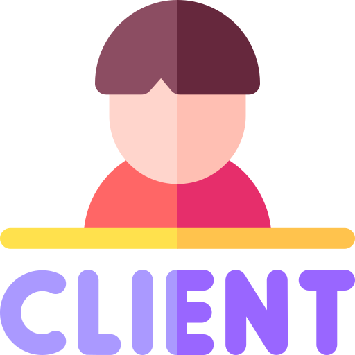 klient Basic Rounded Flat ikona