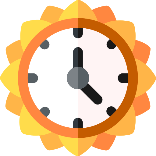 Wall clock Basic Rounded Flat icon