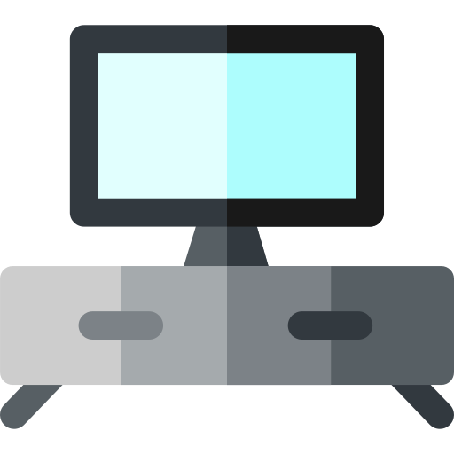 Tv table Basic Rounded Flat icon