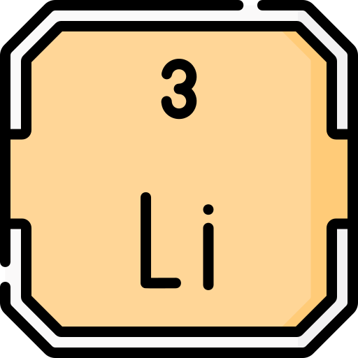litio Special Lineal color icono