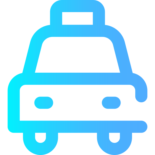 taxi Super Basic Omission Gradient icono