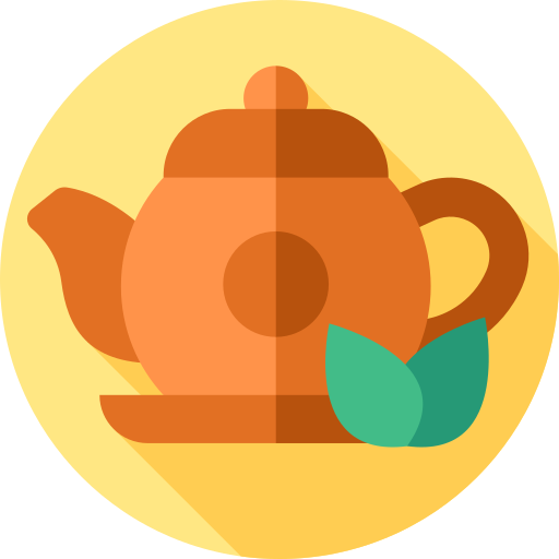 Травяной чай Flat Circular Flat иконка