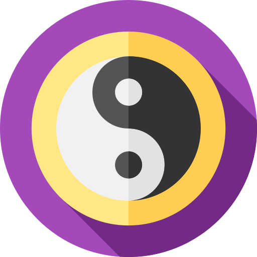 陰 Flat Circular Flat icon
