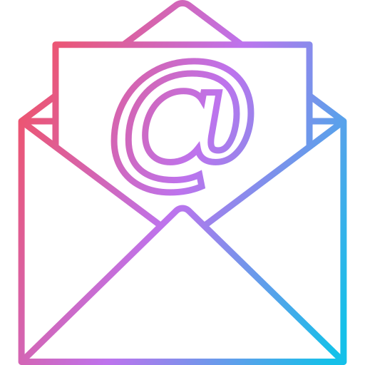 bandeja de entrada de correo Generic Gradient icono