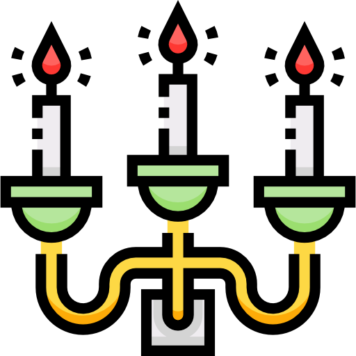candelabra Detailed Straight Lineal color icon
