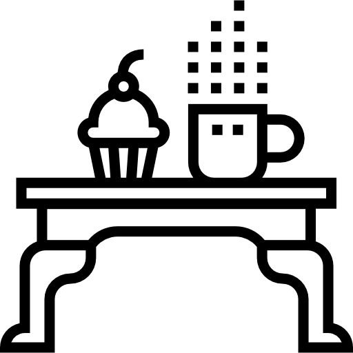 stolik kawowy Detailed Straight Lineal ikona