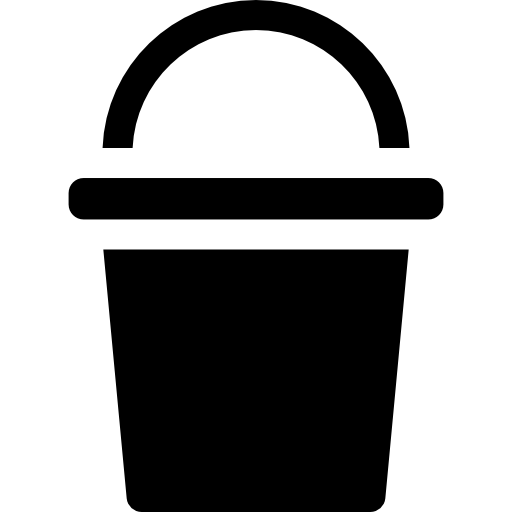 cubeta Basic Rounded Filled icono