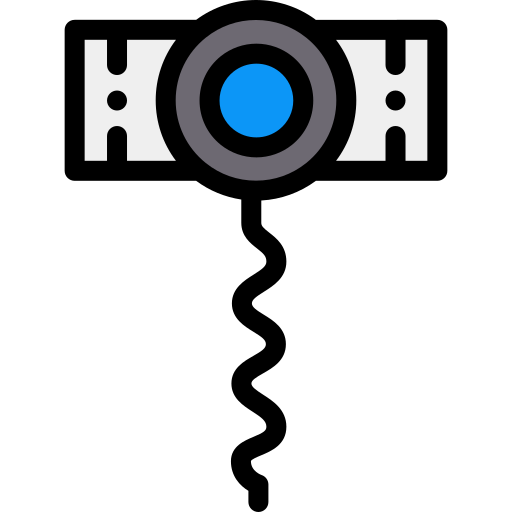 korkociąg Detailed Rounded Lineal color ikona