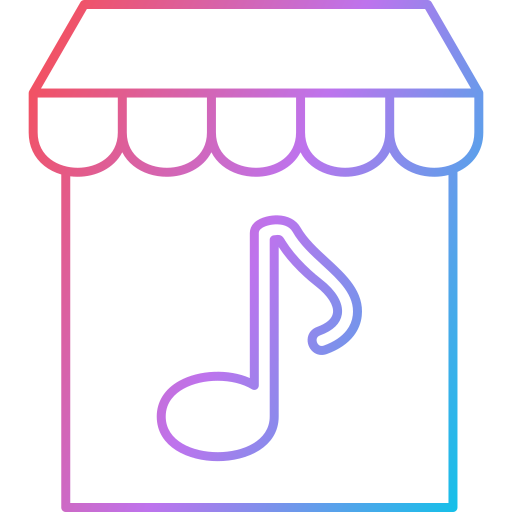 Музыкальный магазин Generic Gradient иконка