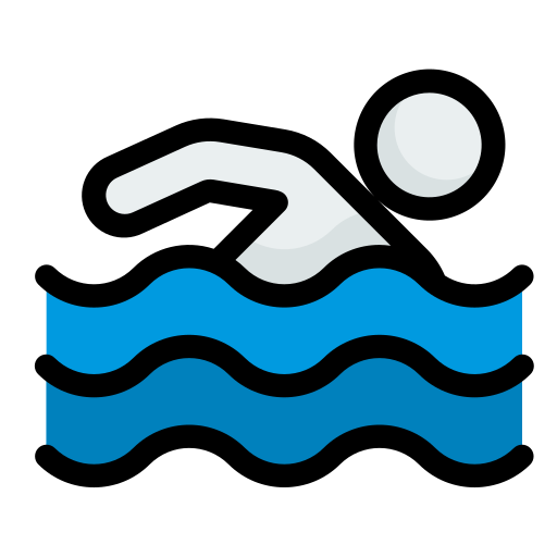 pływanie Generic Outline Color ikona