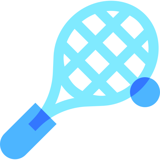 Tennis racket Basic Sheer Flat icon