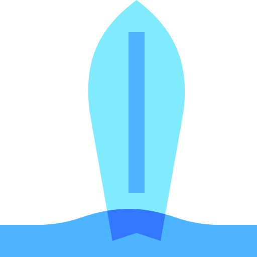 Surfboard Basic Sheer Flat icon