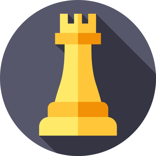 schaken Flat Circular Flat icoon