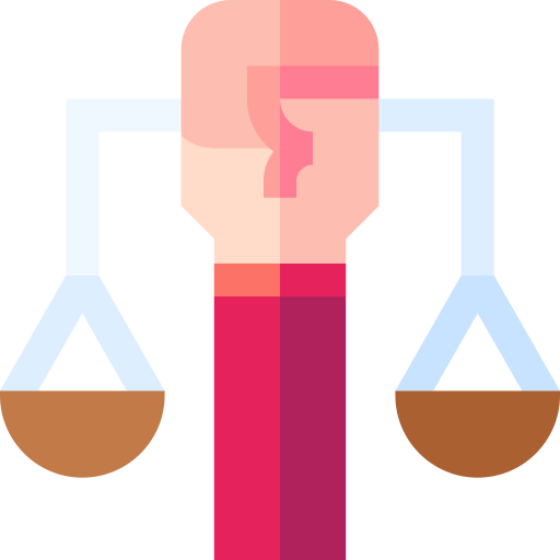 justicia Basic Straight Flat icono