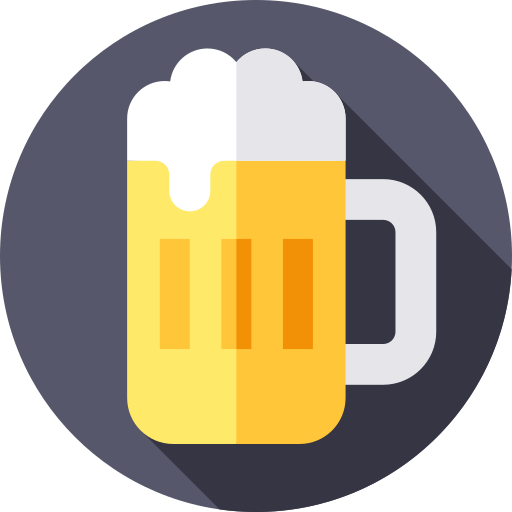cerveza Flat Circular Flat icono