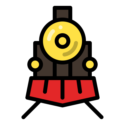 機関車 Generic Outline Color icon