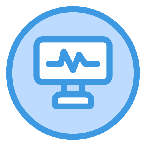 monitor de pulso cardiaco Generic Blue icono