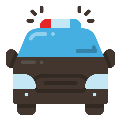 voiture de police Generic Flat Icône
