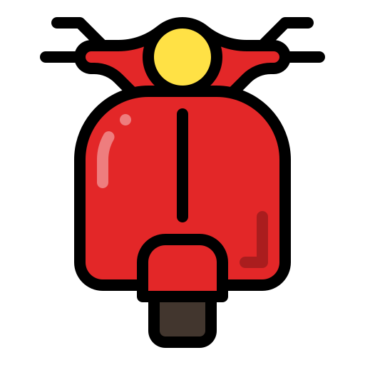 スクーター Generic Outline Color icon