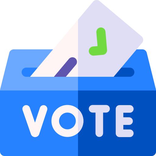 caja de votación Basic Rounded Flat icono
