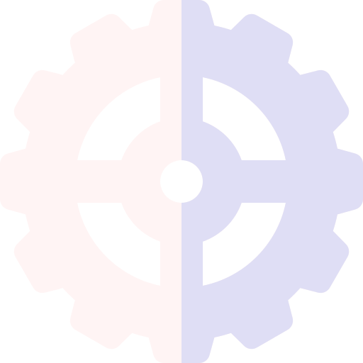 engranaje Basic Rounded Flat icono