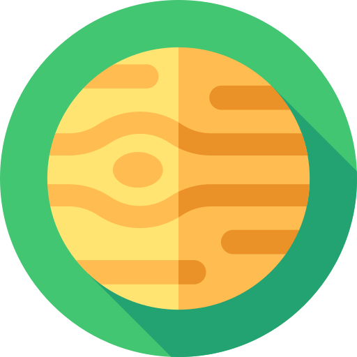 júpiter Flat Circular Flat icono