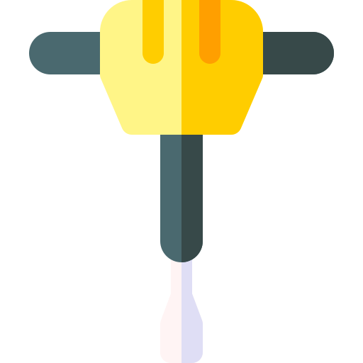 presslufthammer Basic Rounded Flat icon