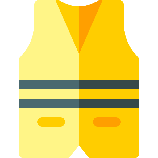 Life vest Basic Rounded Flat icon