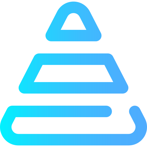 piramide Super Basic Omission Gradient icoon