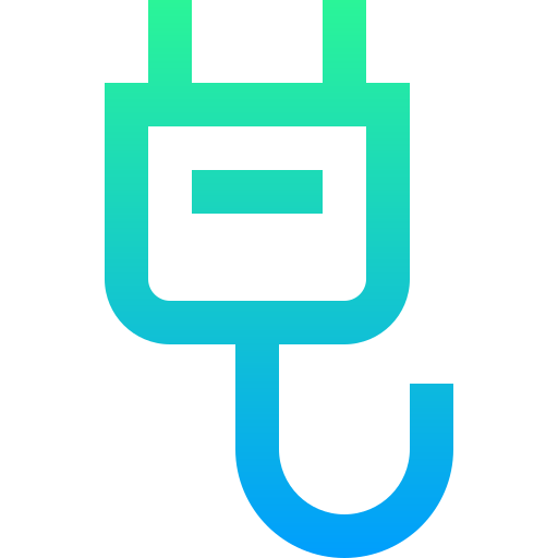 Cable Super Basic Straight Gradient icon