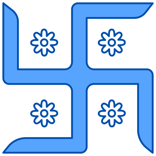 swastika Generic Blue icoon