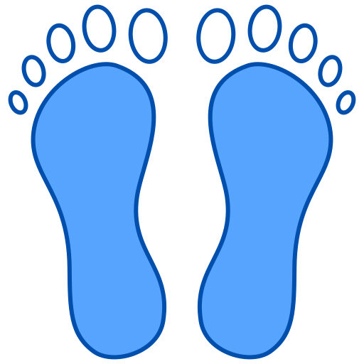 Footprint Generic Blue icon