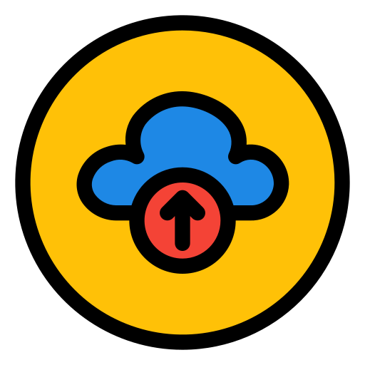 cloud-upload Generic Outline Color icon