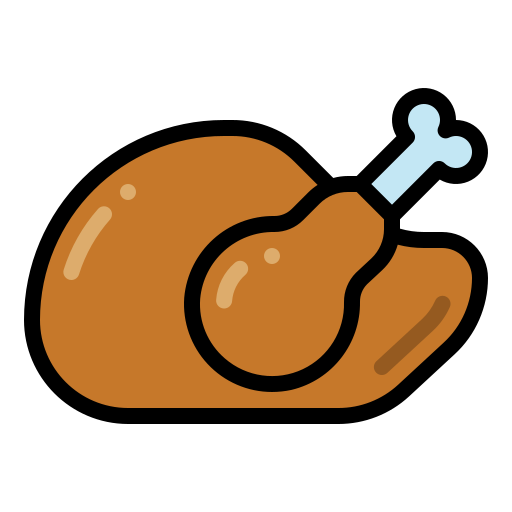 Roasted chicken Generic Outline Color icon