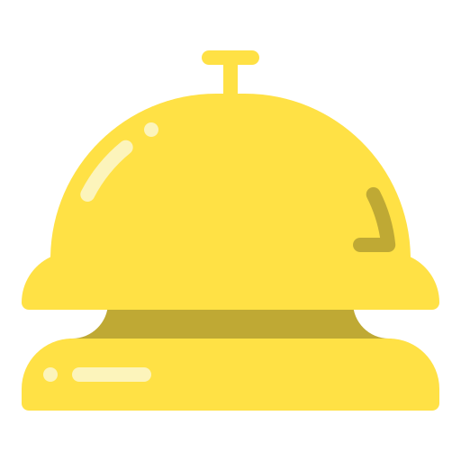 dzwonek biurkowy Generic Flat ikona