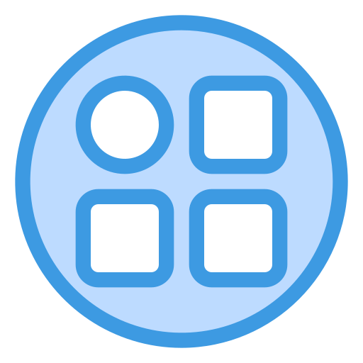 메뉴 Generic Blue icon
