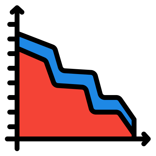 Диаграмма с областями Generic Outline Color иконка