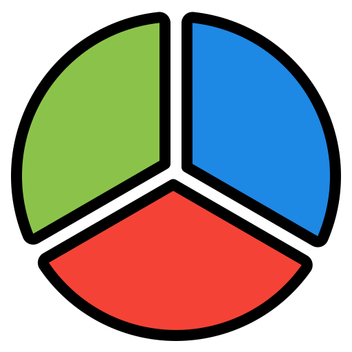 Pie charts Generic Outline Color icon