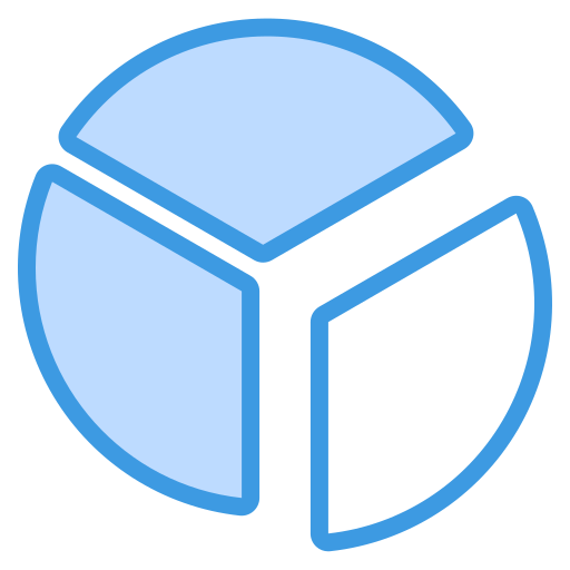gráficos circulares Generic Blue icono