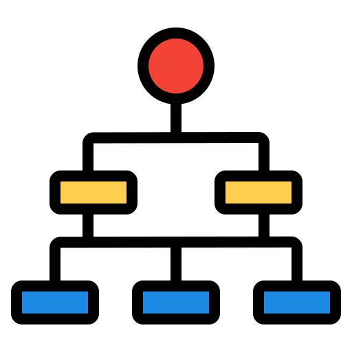 struttura gerarchica Generic Outline Color icona