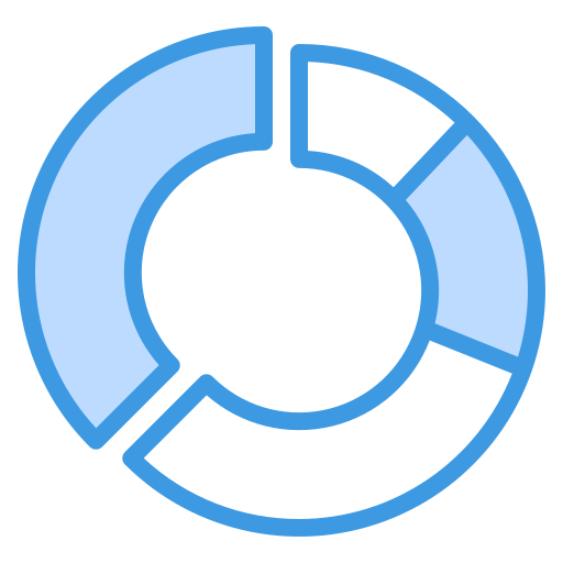 gráficos circulares Generic Blue icono