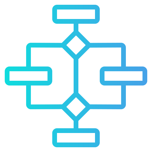 struktura hierarchiczna Generic Gradient ikona