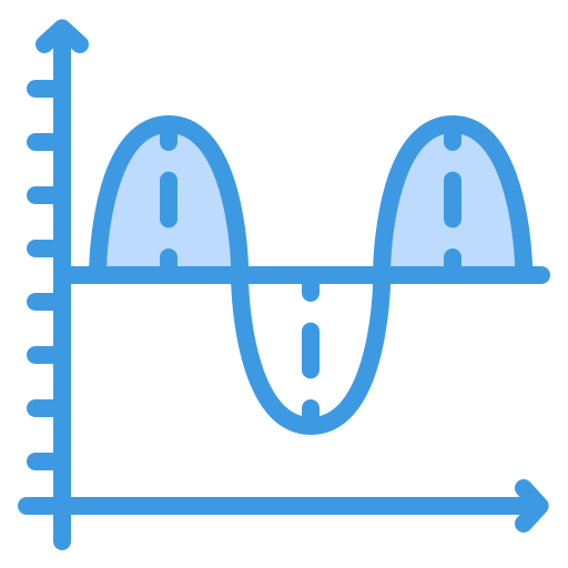 波形チャート Generic Blue icon