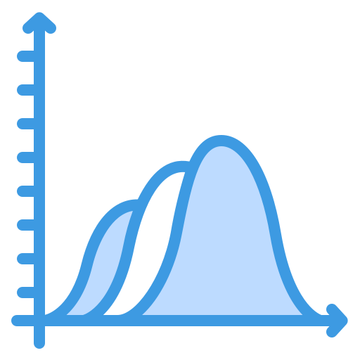 Wave chart Generic Blue icon