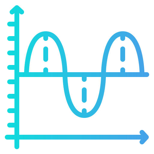 gráfico de ondas Generic Gradient icono