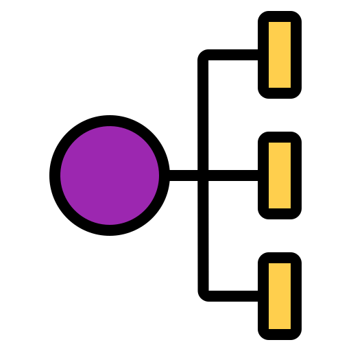 diagramme Generic Outline Color Icône
