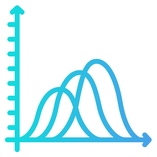 gráfico de ondas Generic Gradient icono