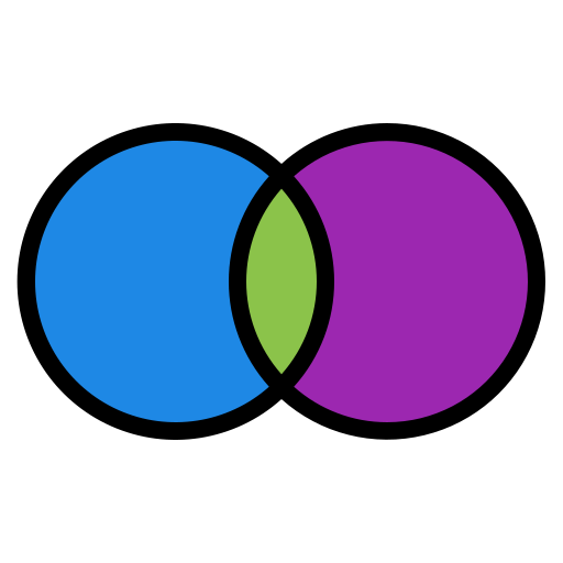 ベン図 Generic Outline Color icon