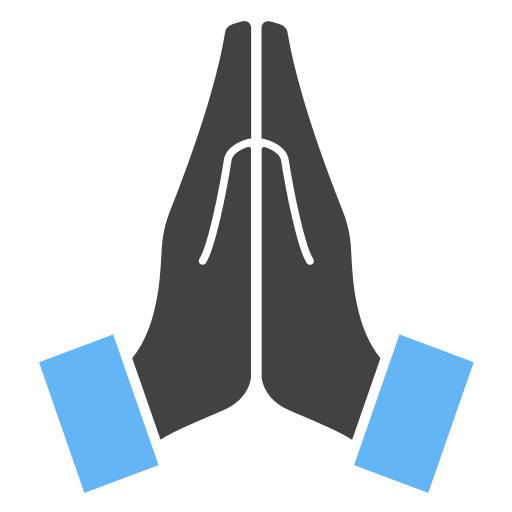 Pray Generic Blue icon